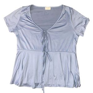 Free Kisses front Tie Babydoll Top size 1X